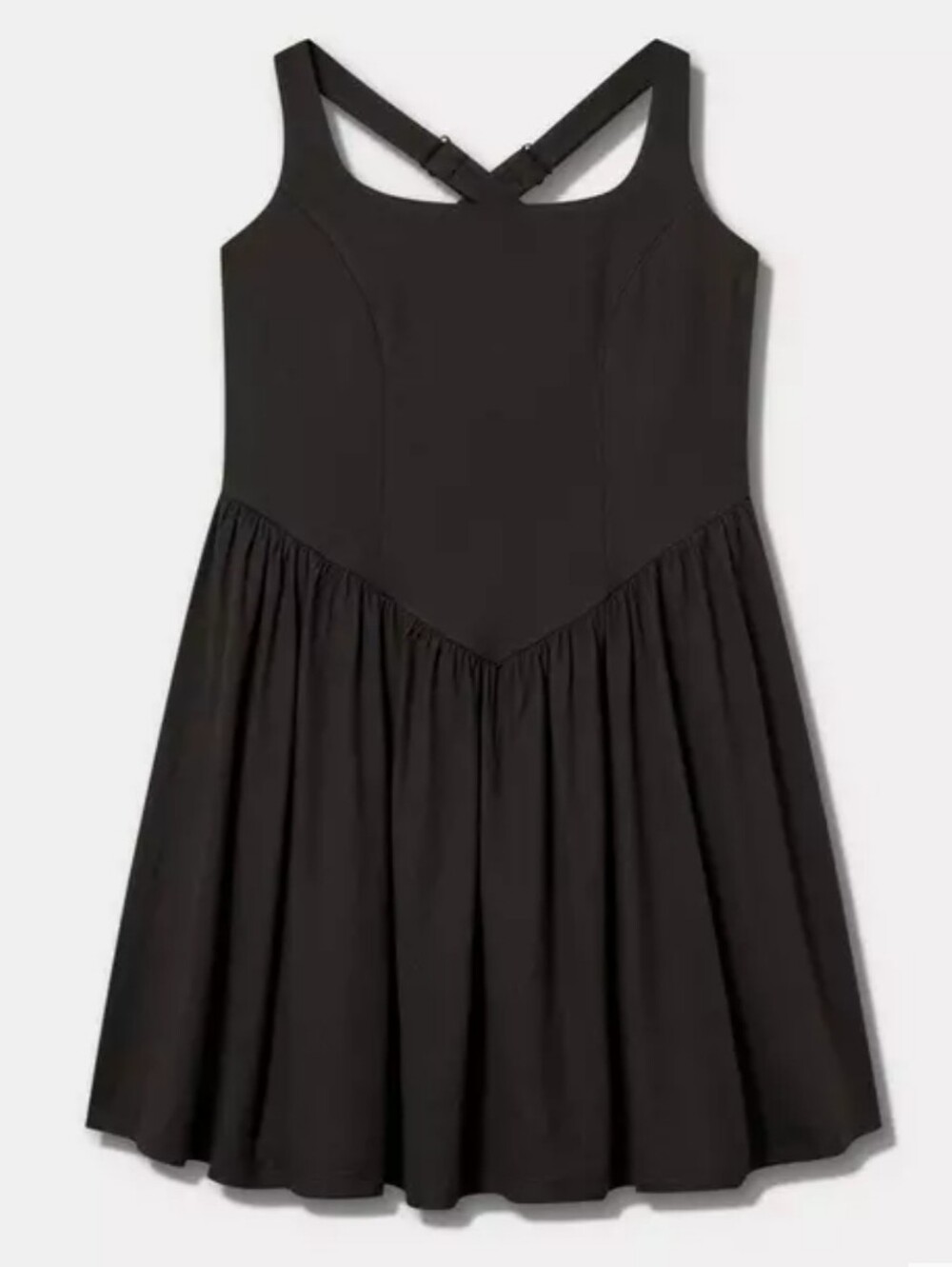 TRU Lightweight Super Soft Performance Jersey 2fer Dress